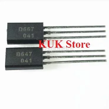 

Real Original 100% NEW B647 D667 2SB647 2SD667 TO-92L