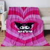 Japanese Sanrio Kuromi Blankets Soft Plush Blanket,Flannel Blankets Throw Break Blanket for Living Room Bedroom Bed Sofa Picnic 2