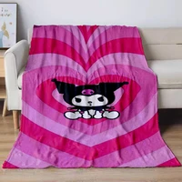 Japanese Sanrio Kuromi Blankets Soft Plush Blanket,Flannel Blankets Throw Break Blanket for Living Room Bedroom Bed Sofa Picnic 2