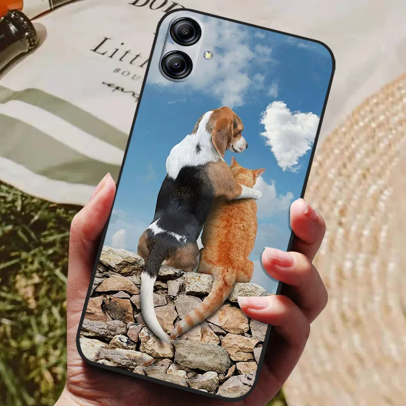 Black Silicone Soft TPU Phone Back Cover Case