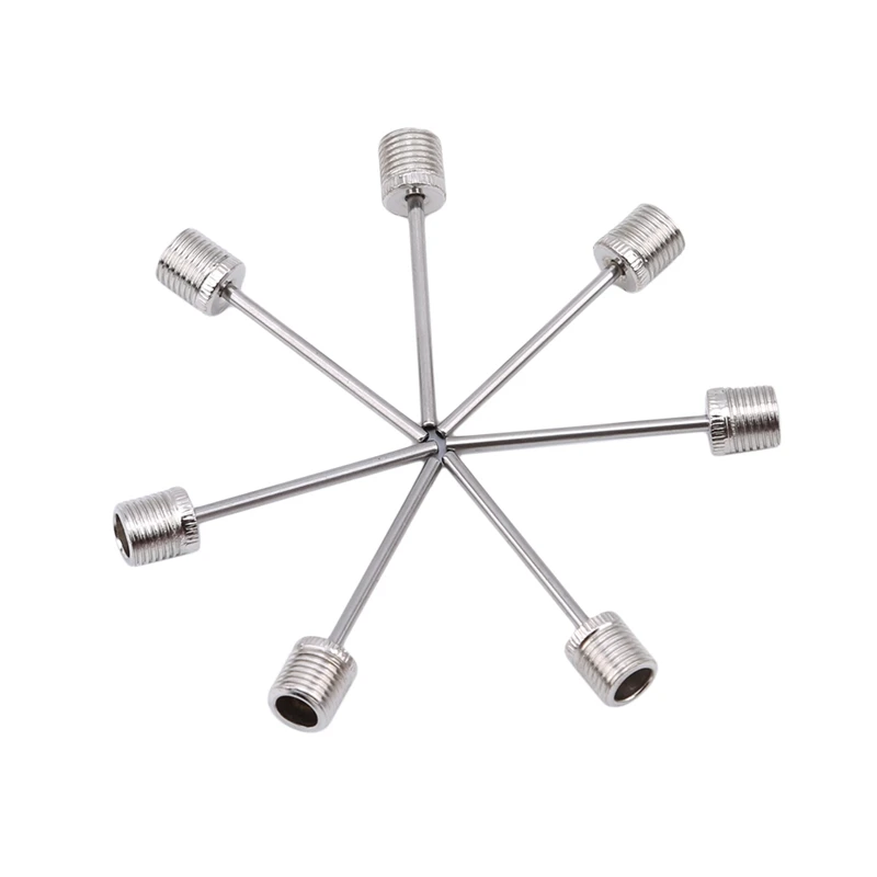 100Pcs / 1Pack Sports Ball Inflating Pump Needle For Football Basketball Inflatable Air Valve Adaptor Stainless Steel Pump Pin ball inflating pump ball inflating needle sport ball inflating pump