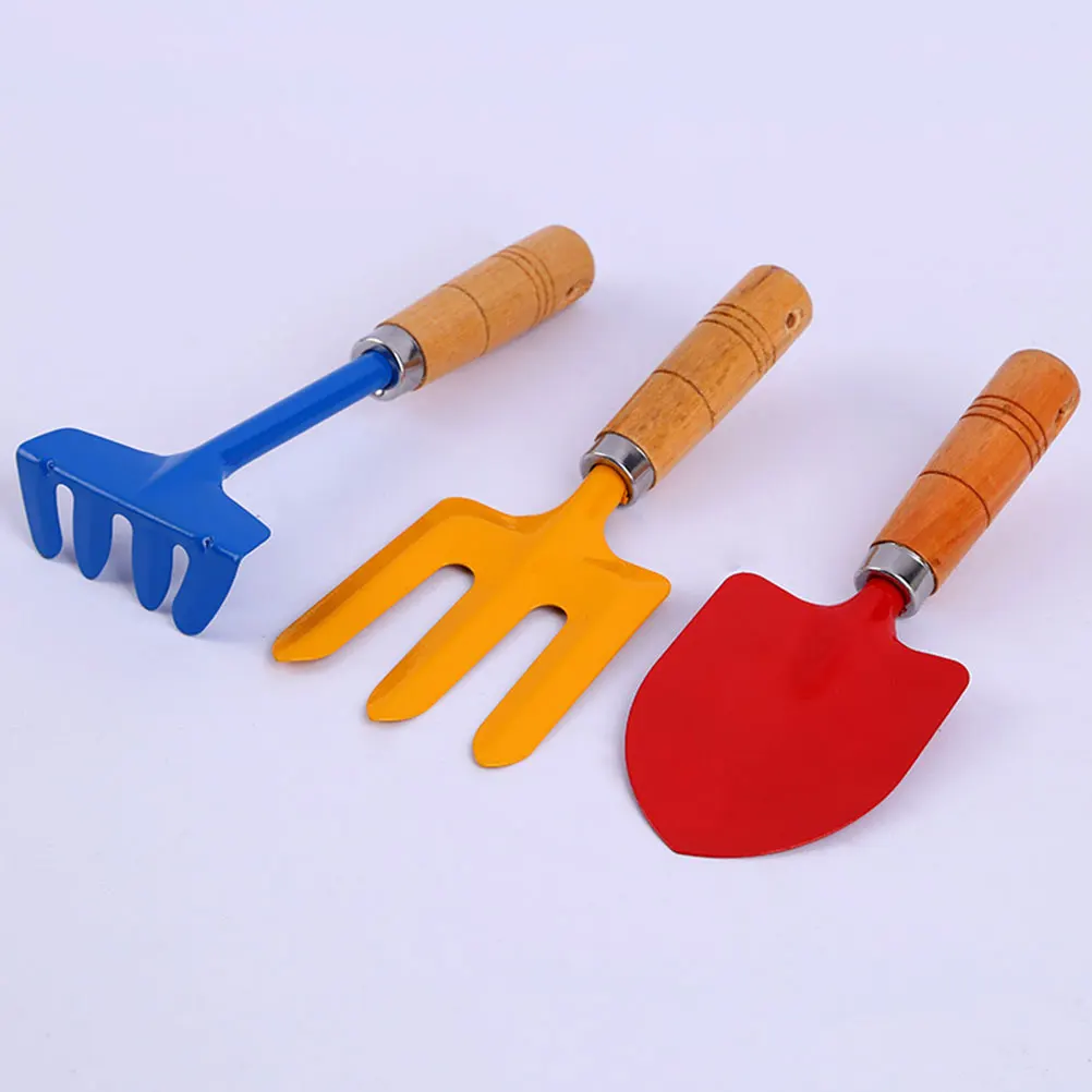 Childrens Sand Castle Toys For Beachs Gardening Funny Shovels Sand Digger Wooden Sandbox Tool Metal Summer Child