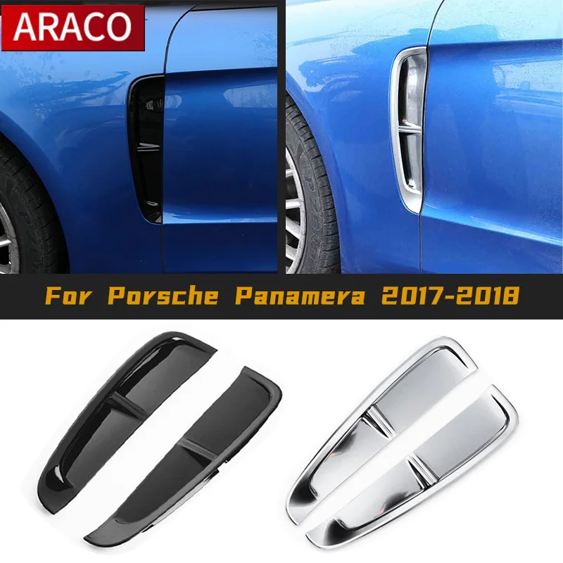 Для Porsche Panamera 2017-2018 ABS Kedua Sisi выход Udara оплата внутренняя отделка Eksterior ior 2 шт.