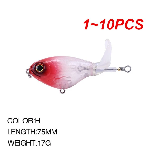 1~10PCS Whopper Plopper Fishing Lure Topwater Baits Accessories Weights17g  75mm Pesca Saltwater Lures Isca Artificial Pike Fish - AliExpress