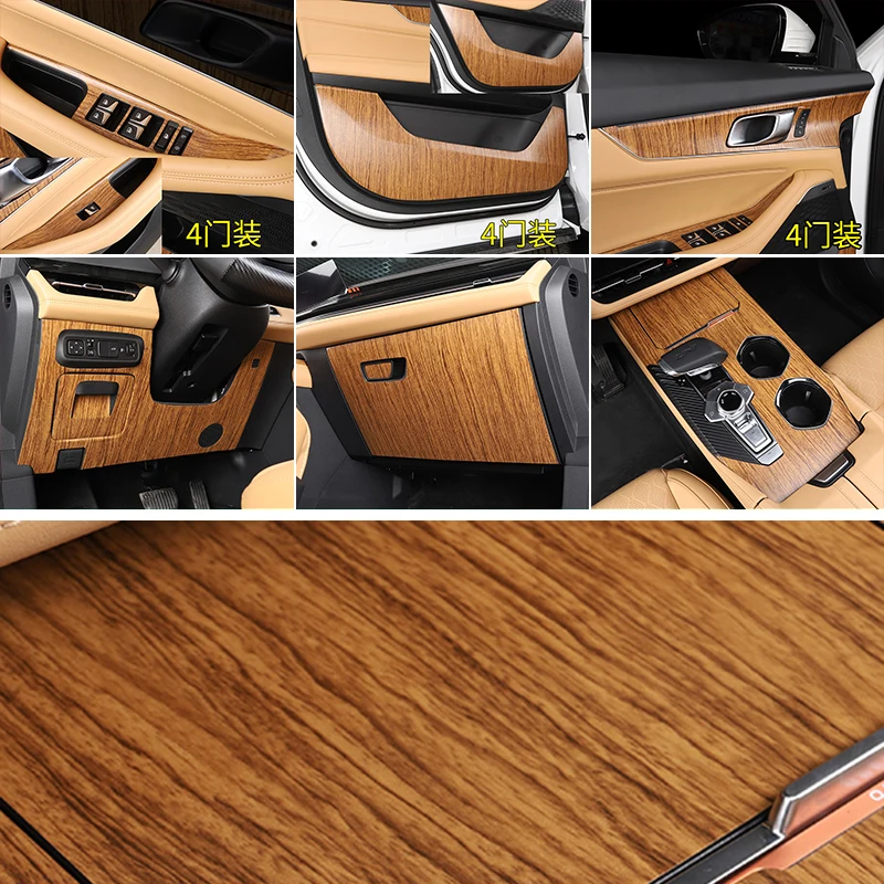 

Wood Grain Sticker for Changan UNI-K 2021-2023 Gearshift Panel Door Trim Sticker Window Regulator Switch Panel Unik