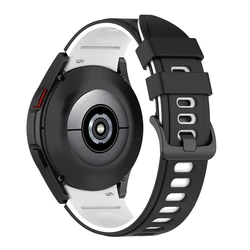 Original Silicone Sport Band for Samsung Galaxy Watch - Enhanced Comfort & Style Strap (7 black and white)