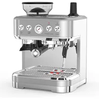 Espresso Machine 20 Bar, Semi Automatic Espresso Maker with Grinder, Stainless Steel, Latte 1