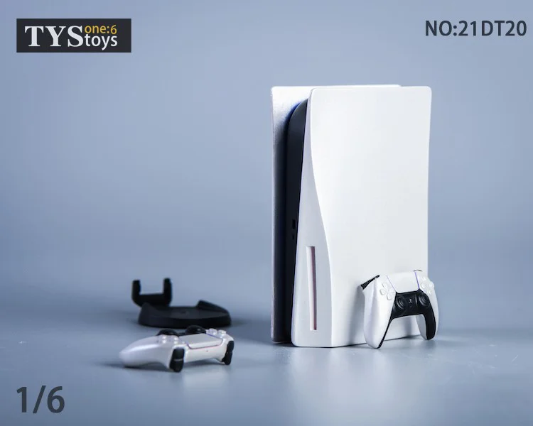 TYSTOYS 1/6 스케일 미니 PS5 비디오 게임기 장난감, 콘솔 장면 액세서리, 12 인치 군인 액션 피규어, 21DT20, 22DT21