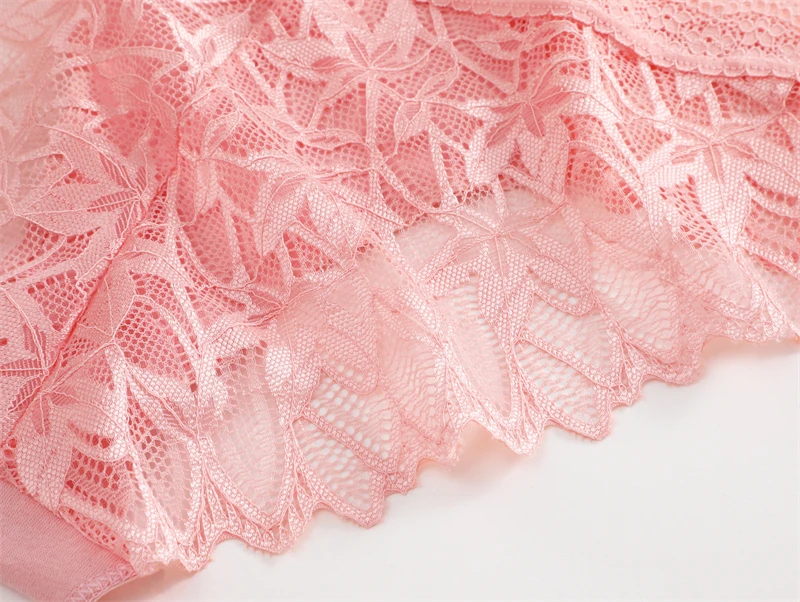 FINETOO 3-teiliges Spitzen-Höschen-Set für Damen, sexy, niedrig geschnitten, mit Blumenmuster, unsichtbar, atmungsaktiv, weich, Intimwäsche – Detail 13