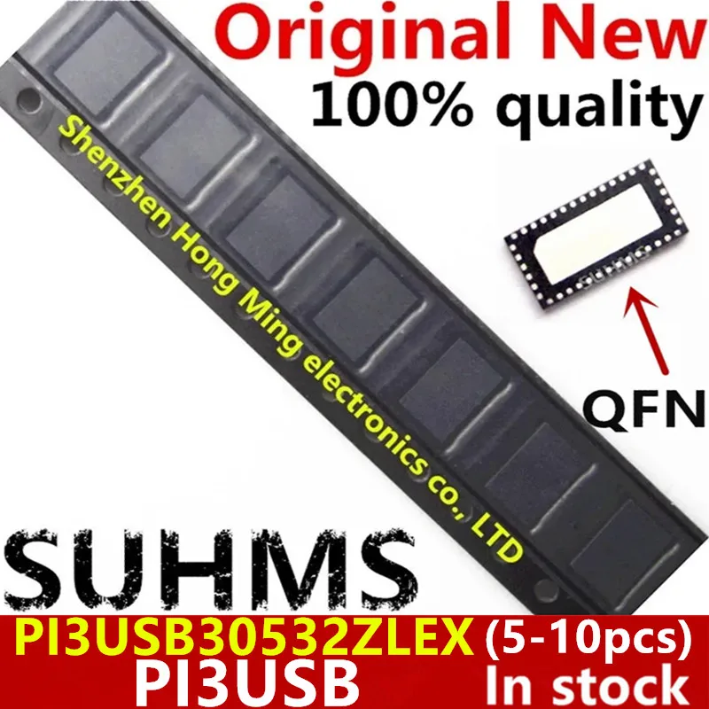 

(5-10piece)100% New PI3USB PI3USB30532ZLE P13USB P13USB30532ZLE 30532ZLE 305322LE PI3USB30532ZLEX QFN-40 Chipset
