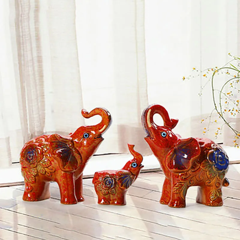 Ceramic animals, attract wealth and fortune like ornaments Home of Three Creative Courtyard Garden, Home Gift
