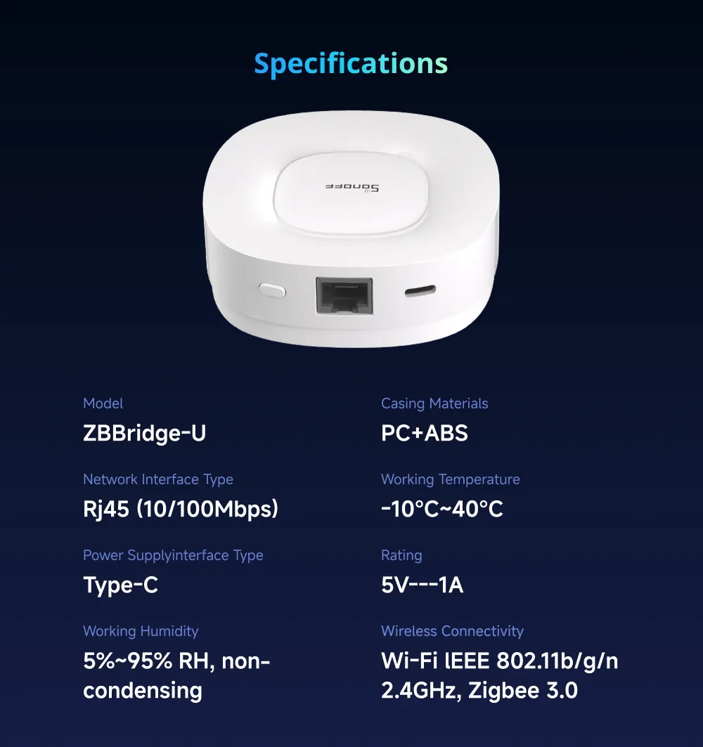 Zigbee Bridge Ultra Matter Zbbridge-U SNZB-06P SNZB-03P SNZB-04P ZBMIMI L2 Swi
