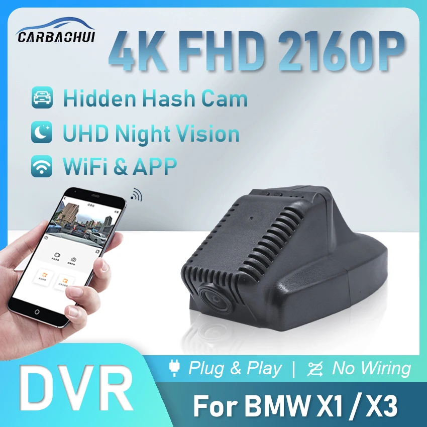 

HD 4K 2160P Plug and Play Car DVR Driving Video Recorder Dash Cam Camera For BMW X1 E84 X3 E83 E71 F10 E82 E70 E61 X6 XDrive 35i