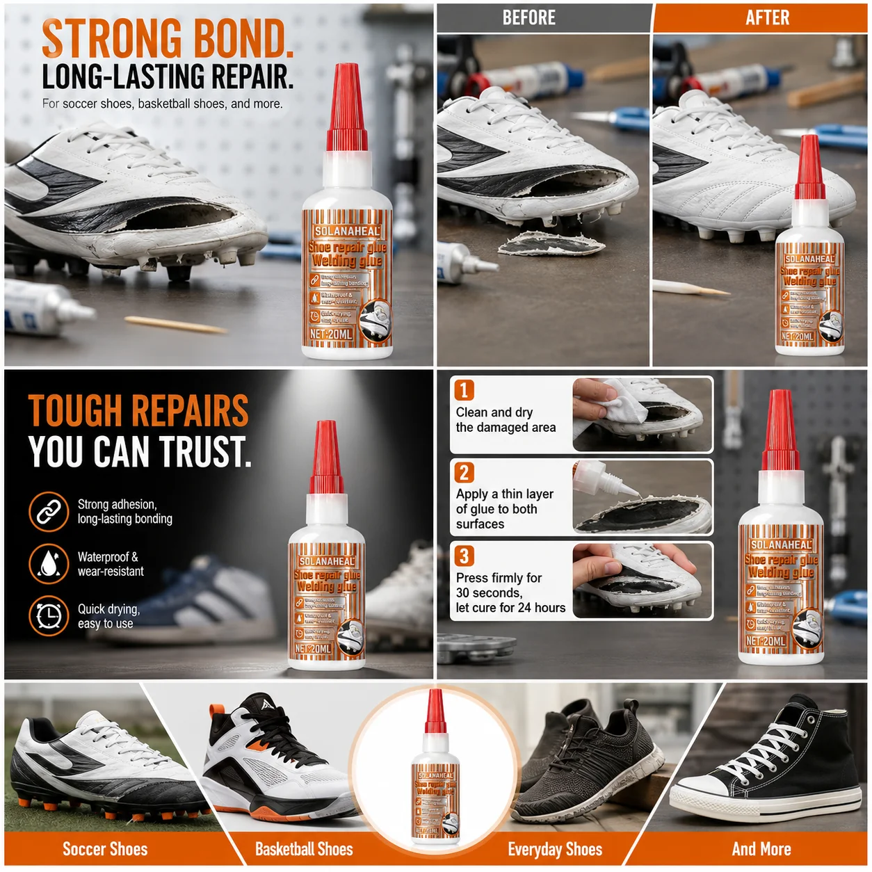 Colla Impermeabile per Riparazione Scarpe - immagine 3