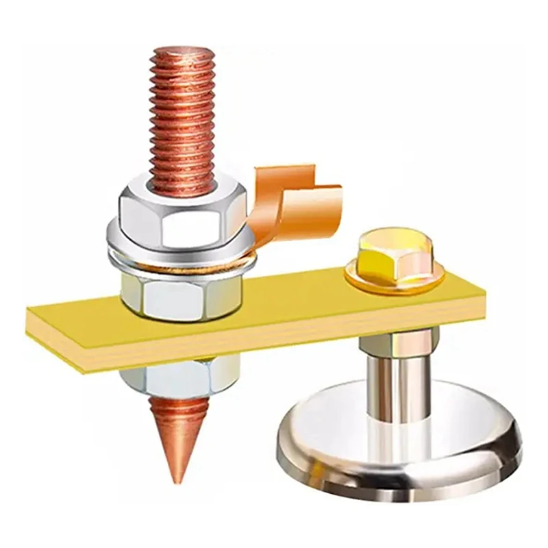 Magnetic Welding Holders Welding Accessories Clamp Magnetic Welding Fixer Welding Electrode Clamp Welding Magnet Head Magnetic Fix Ground Clamp Single/Double Strong Magnetic Welding Support for Electric Ground