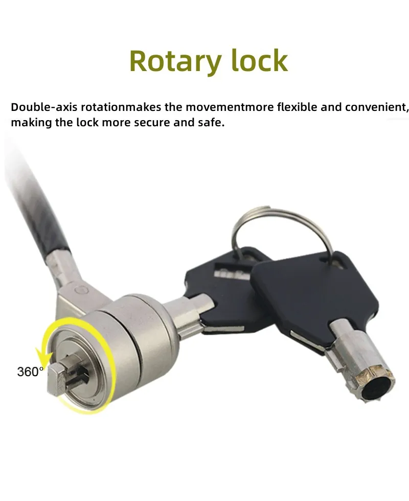 Mini Laptop Lock Cabo para Lenovo Asus hp hp Nano Hole Bloqueio de Computador 6x2.5 mm Pequeno Keyhole Segurança Anti-roubo Cadeado Notebook - Imagem 6