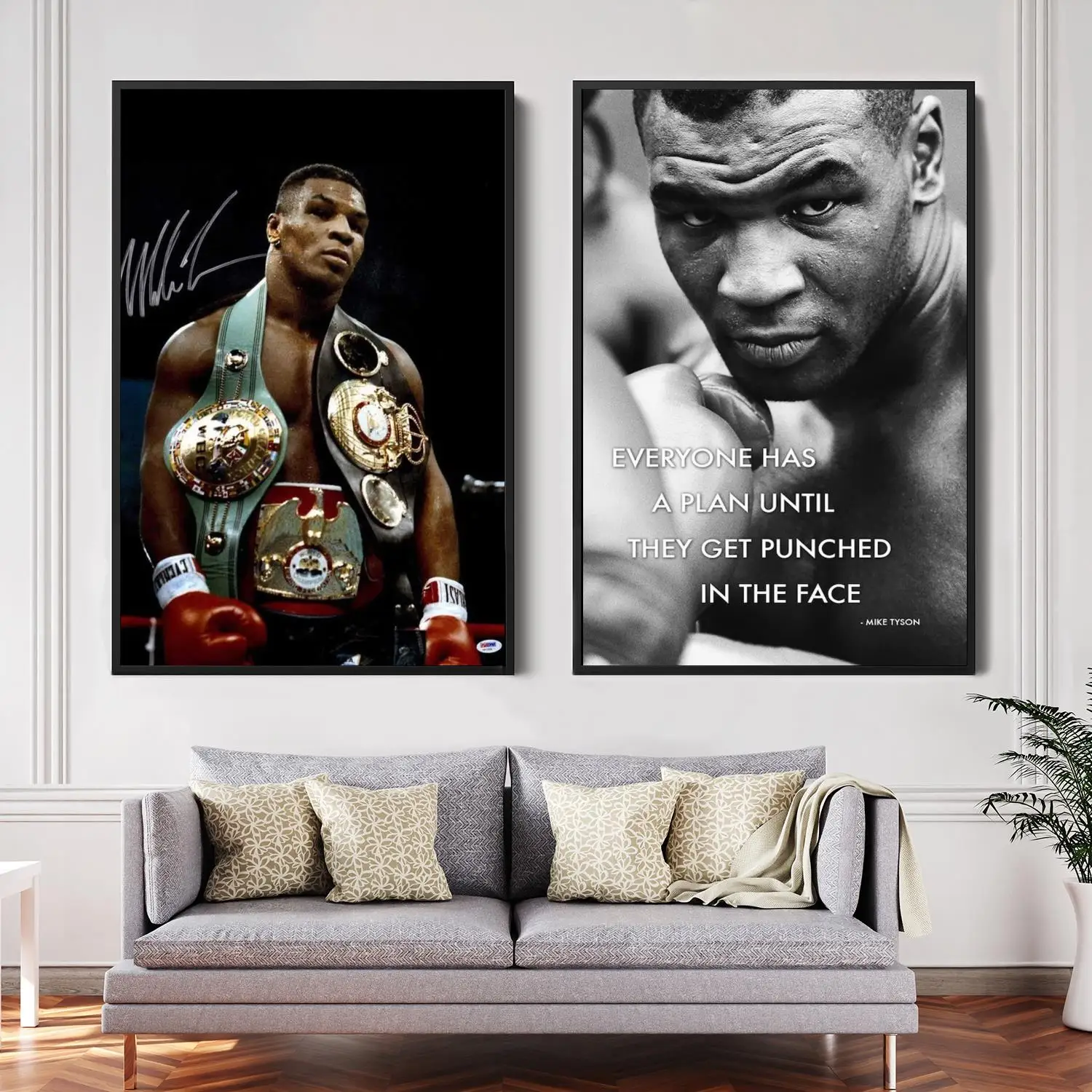 

mike tyson Boxer Decorative Canvas Posters Room Bar Cafe Decor Gift Print Art Wall Paintings
