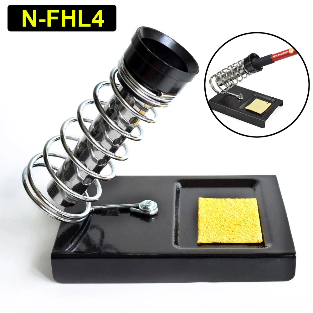Toolour Magnetic Bracket Electric Soldering Iron Stand Metal Holder Generic High Temp Resistance Welding Station Accessories