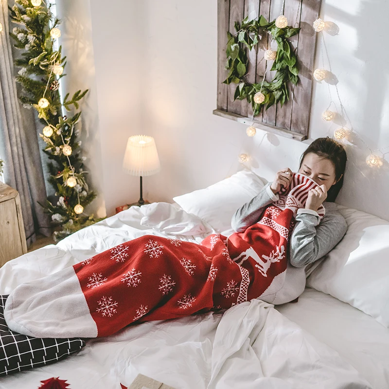 

Yiruio Mermaid Blanket Adult Fuzzy Big Size Christmas Christmas Cozy Socks
