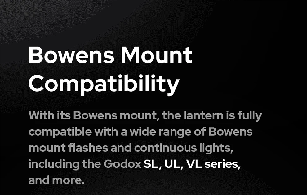 50CM 65CM 85CM CS-50T CS-65T CS-85T Lantern Softbox with Bowens Mount