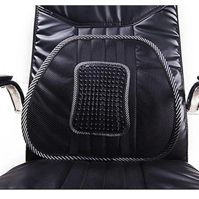 Coussin de dossier de chaise en maille, attelle lombaire Anti-fatigue, coussin élastique de Massage, Support quotidien, accessoires de travail au bureau 2