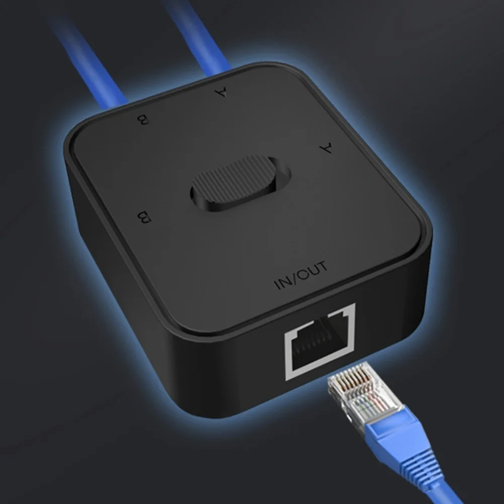 2포트 RJ45 네트워크 스위치 선택기 1000Mbps 네트워크 스위처 분배기 내부 외부 네트워크 스위치