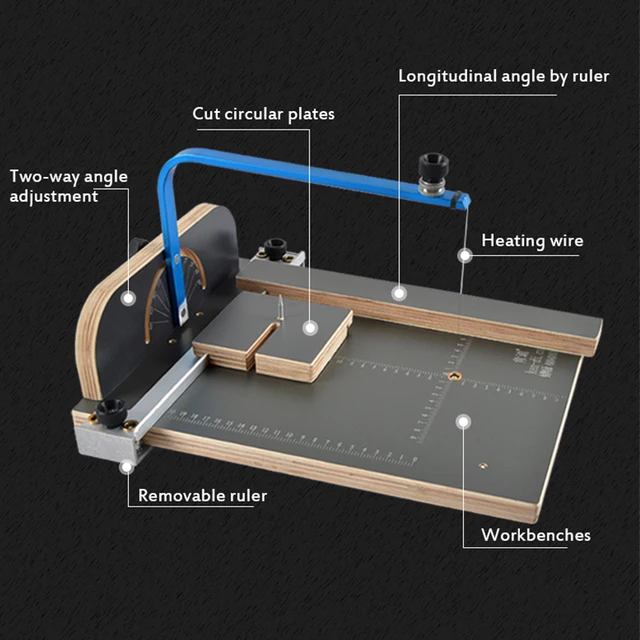 PVC Professional Foam Cutter 220V EU Board Hot Wire Styrofoam Cutter Hot Wire Styrofoam Cutter Foam Cutting Machine 4