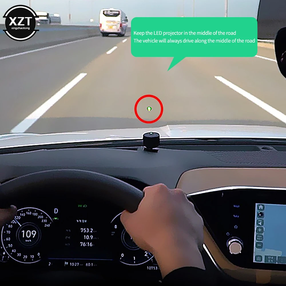 Car safety system XZT Car Lane Departure Warning Assist System LED Projection Light Anti-collision Universal for Cars SUV Truck