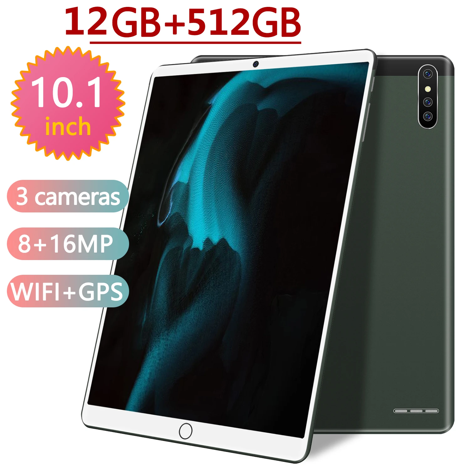 Tablette H18 Dual SIM 5G Deca Core Laptop Google Play 8800mAh Pad Firmware Global 10.1Inch 12GB RAM 512GB Office GPS Tablet PC latest samsung tablet