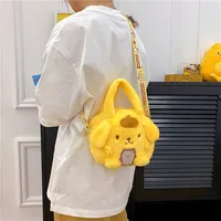 Kawaii Sanrio Plush Bag Kuromi Backpack Anime Melody Cinnamoroll Plushie Handbags Pochacco Cartoon Stuffed Bag for Girls Gifts 3