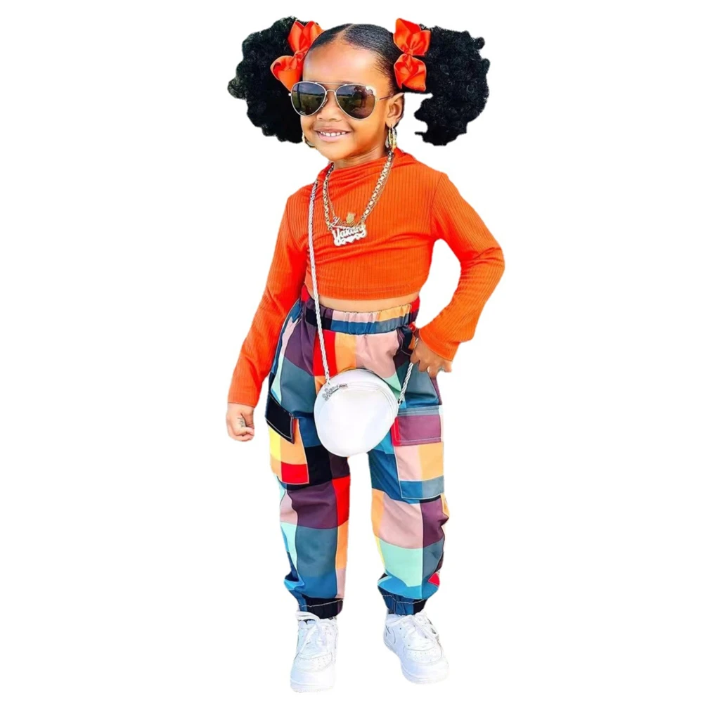 

2PCS Summer Girls Clothing Long Sleeve Child Fashion Children Clothing Cute Casual Pants Kids Sportwear Birthday Party Clothes