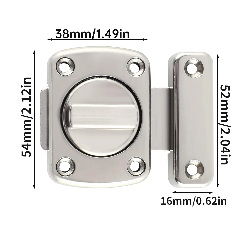 Enhanced Door Security Lock for Wooden Bedrooms - Anti-Theft & Sliding Door Bolt