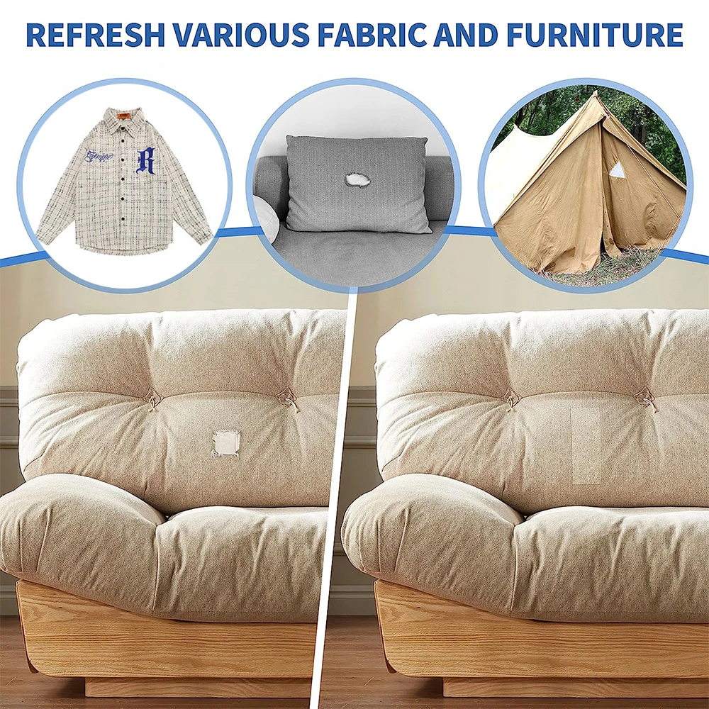 Toppe Termoadesive In Tessuto Twill - 2 Pezzi, 51x8 Cm, Nero, Per Riparare Jeans, Giubbotti, Borse