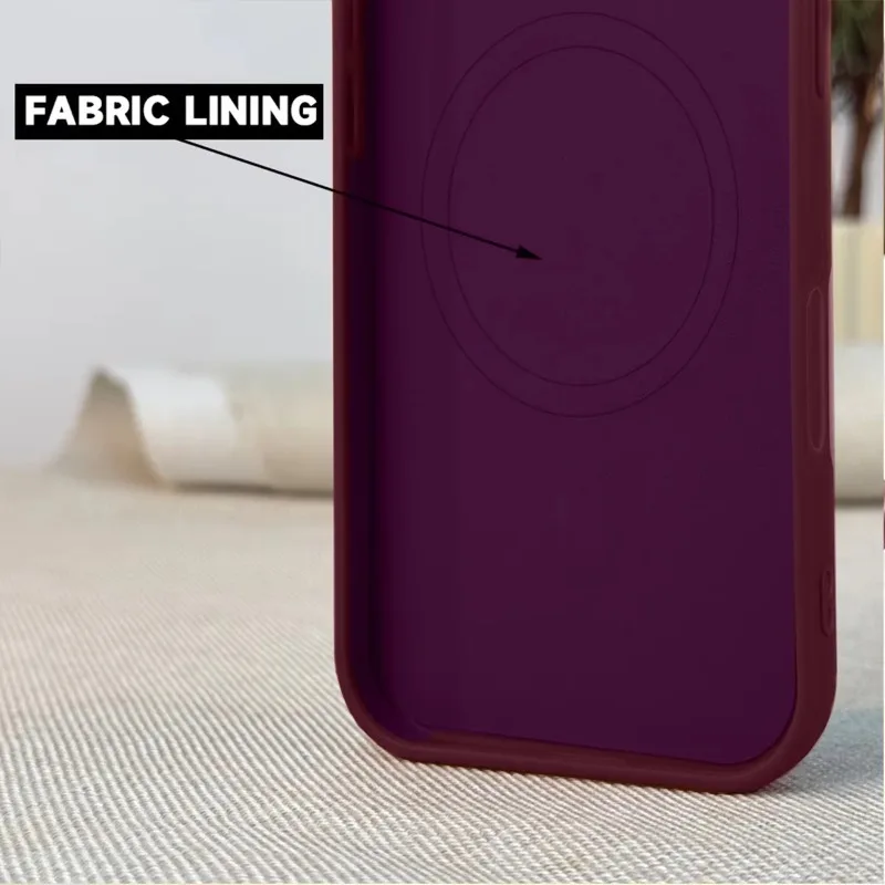 Sleek Liquid Silicone Magnetic Phone Case - Matte, Shockproof & Anti-Scratch Protection