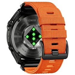 QuickFit Nylon Watch Strap - Durable and Versatile Replacement Band - QuickFit 26mm (A - Orange)