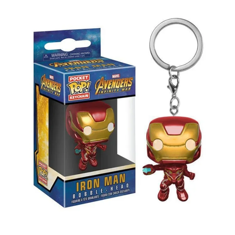 thumbnail image 4 of FUNKO Pop Marvel Avengers Infinity War IRON MAN IRON Spider THANOS Hulkbuster Pocket Pop Llavero Bobble Head Figura de vinilo Juguetes, 4 of 5