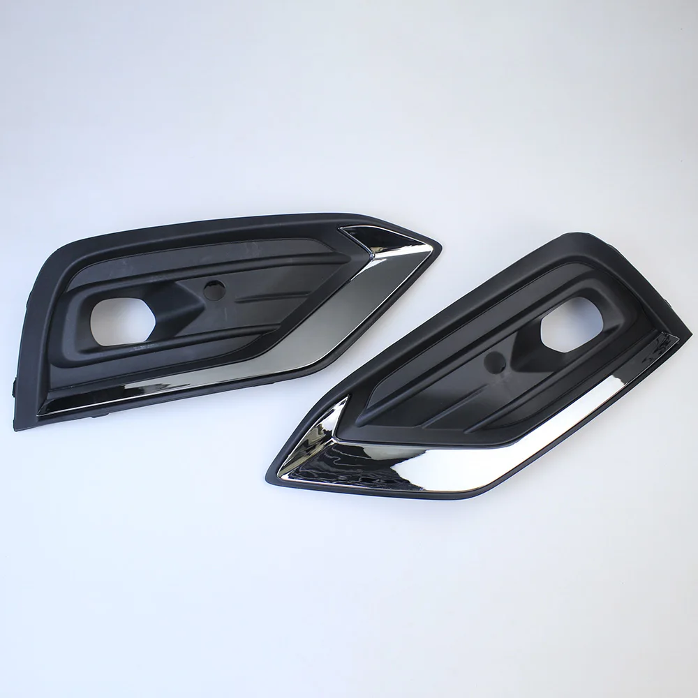 SetFrontBumperFogLightGrilleFogStripCoverTrimChrome31455640