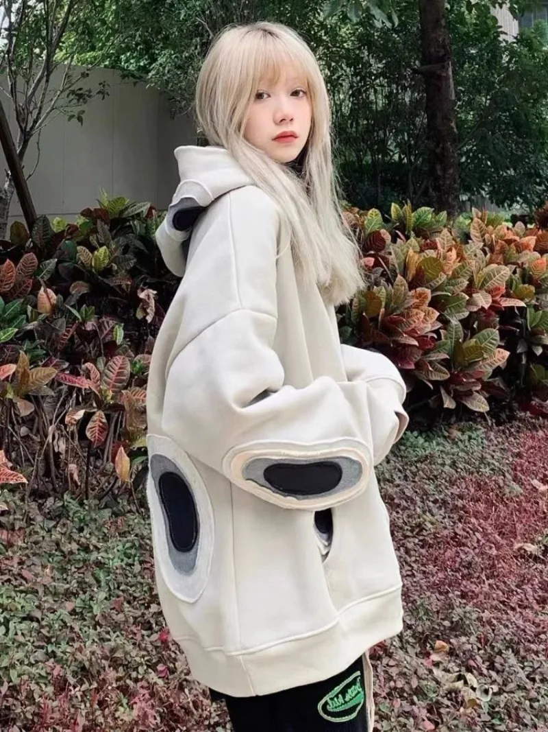 

Autumn Winter New Women American Vintage Hoodie Style Sweatshirts Y2k Japanese Streetwear Pullovers Vintage Oversize Fashion