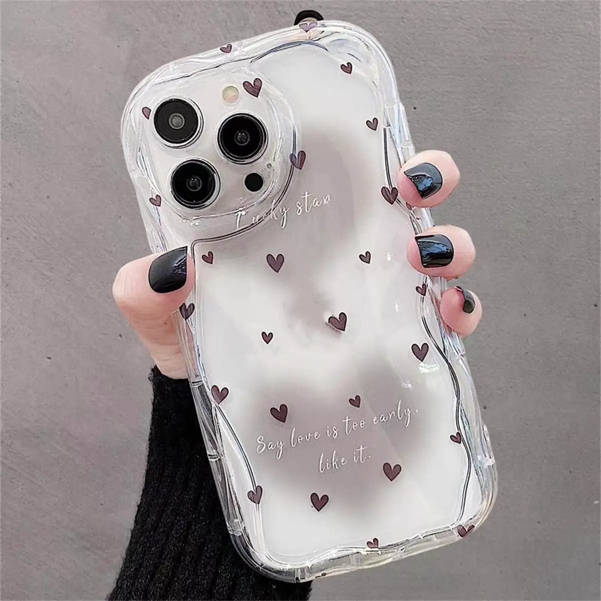 thumbnail image 1 of Pink Peach Cherry Cover For Samsung Galaxy A54 A34 A51 A53 A32 A52 A32 A73 S23 Ultra S20 FE S21 Plus Soft TPU Flower Wavy Case, 1 of 5