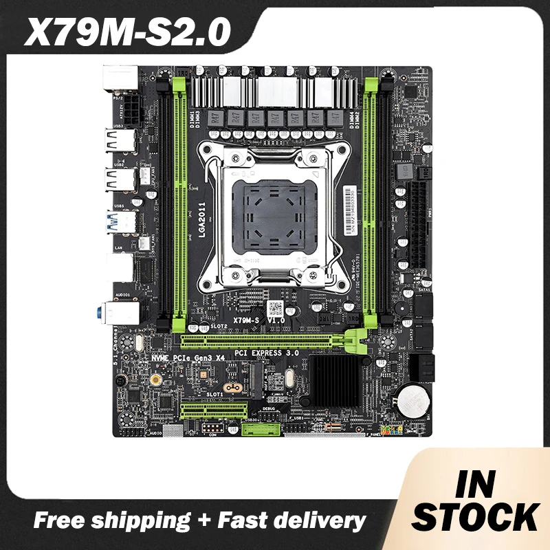 X79ms 2.0 Motherboard Lga 2011 Support Dual Channel Ddr3 Recc Up To