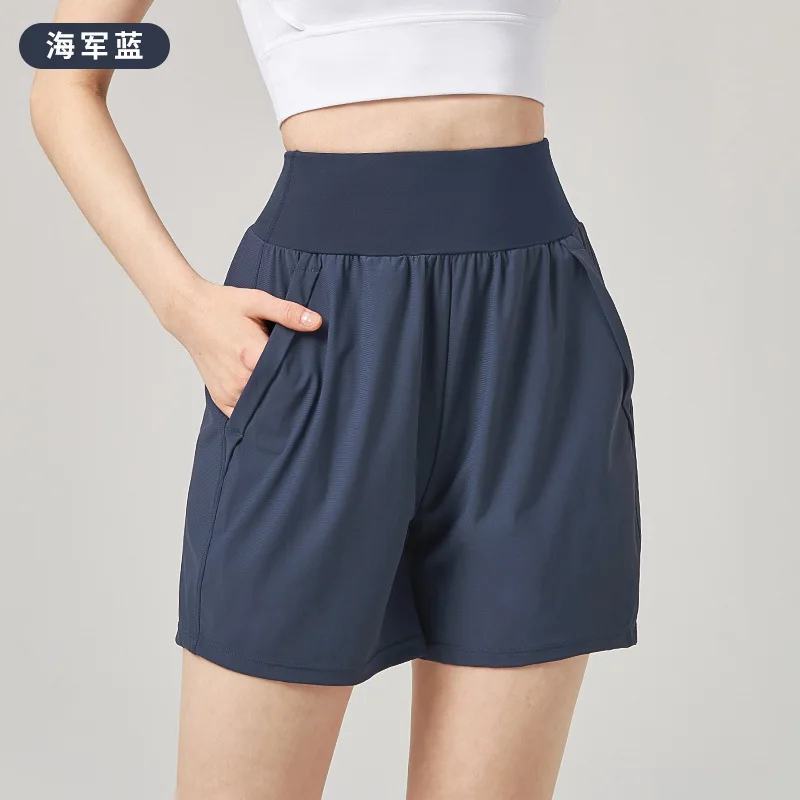 Sports shorts, women's summer fitness pants, training high waisted slimming, loose and breathable thin running