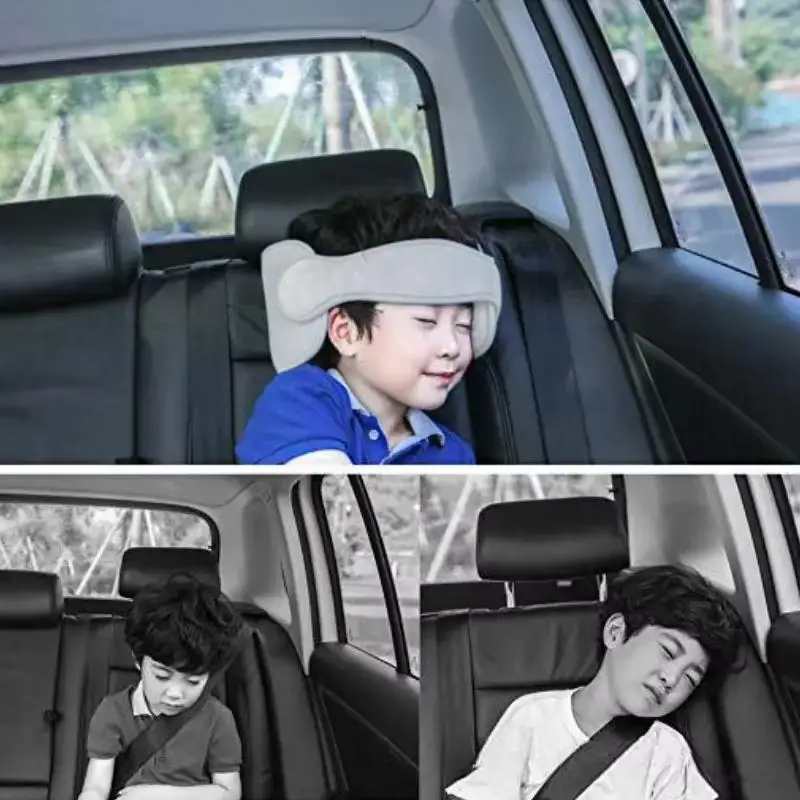 Cintura di fissaggio per seggiolino auto per bambini, protezione per la testa durante il viaggio, cintura di supporto per il sonno per bambini - immagine 4