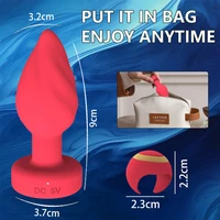 Leuchtende Anal Plug Vibratoren Ring Fernbedienung Prostata Massage gerät Vaginal Butt Plug Stimulator Erwachsene Paare Sexspielzeug für Frauen 3
