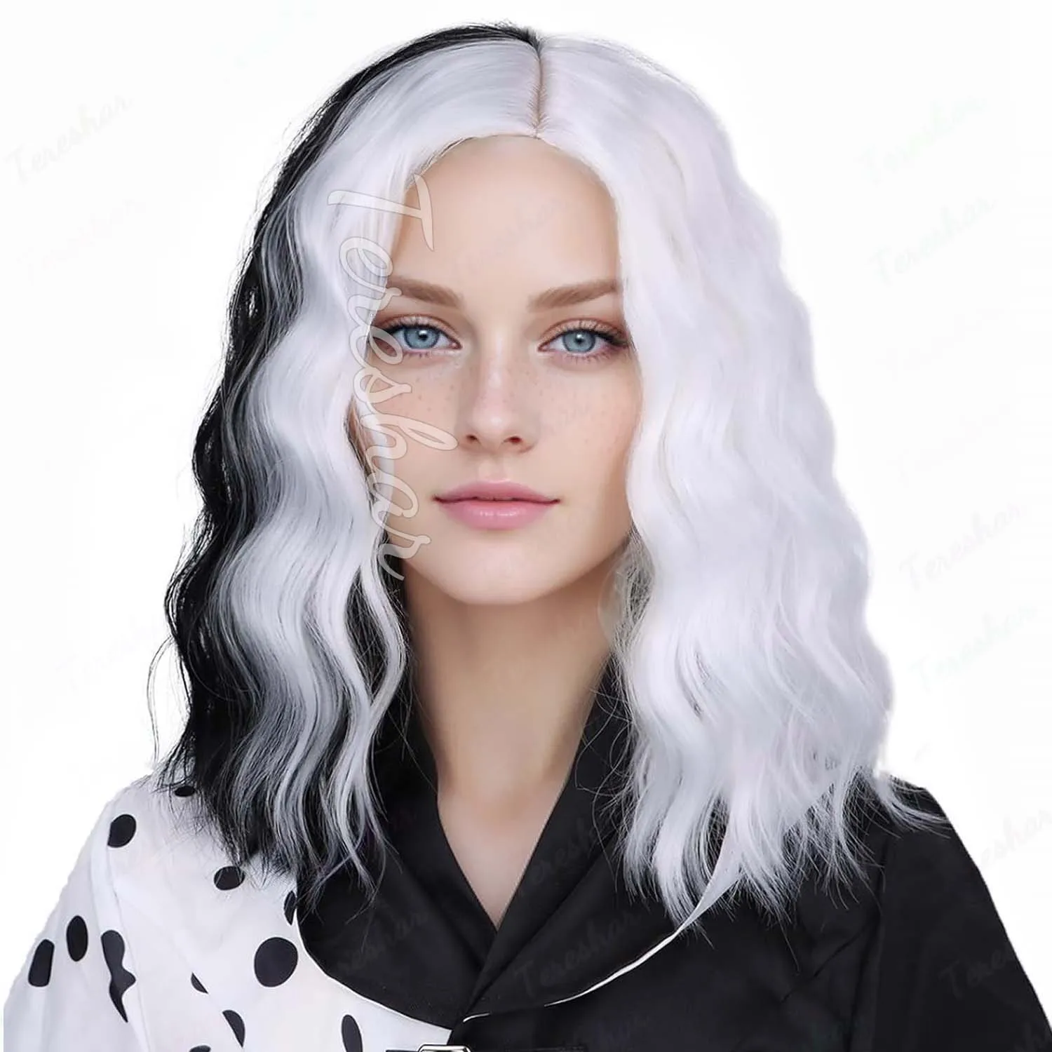 Vibrant Flame Orange Curly Bob Wig - Halloween Costume & Cosplay Party Wig