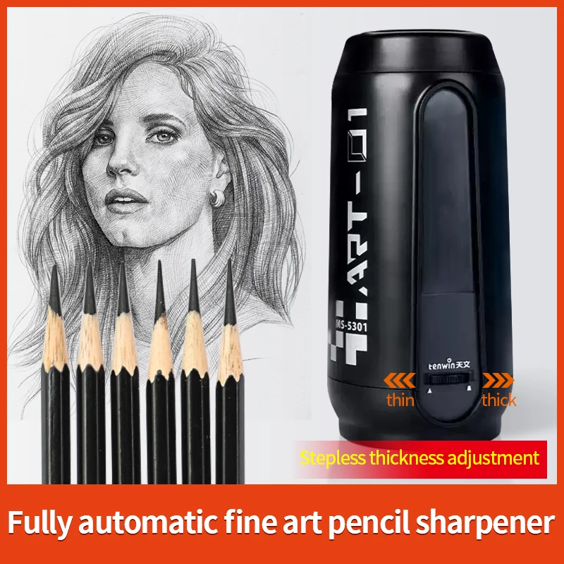 

Tenwin 5301 Automatic Electric Pencil Sharpener 6-8mm Pencil Sketching Drawing For Art Student School Stationery