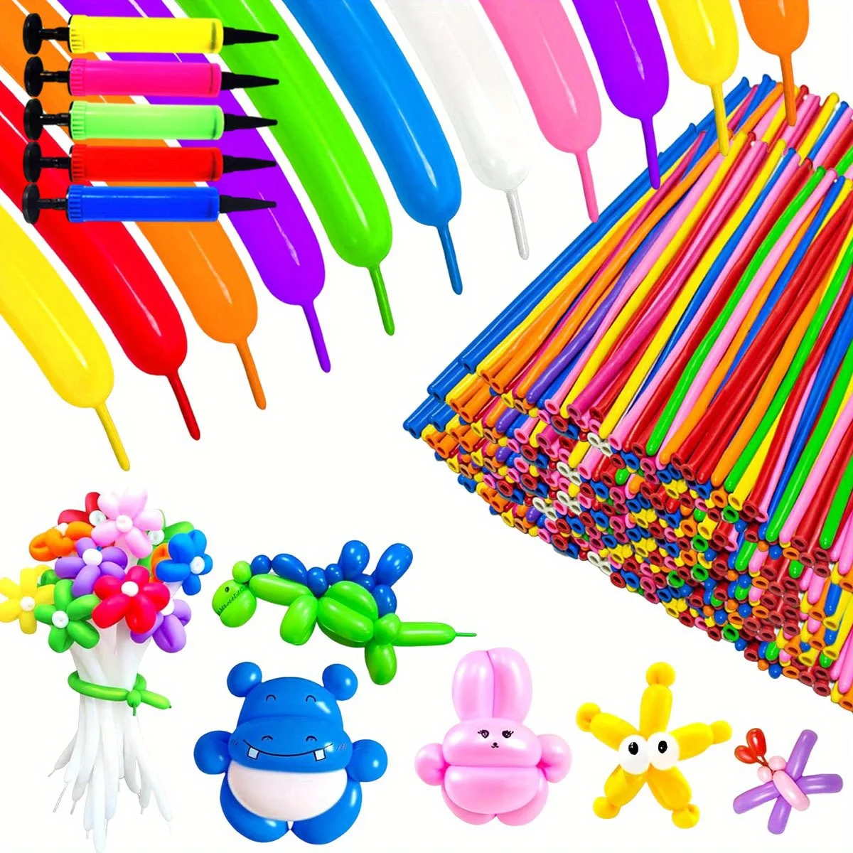 50/100 stücke 10,23 zoll Bunte Lange Latex Ballons Mit Ballon Pumpe DIY Manuelle klasse Magie Verdrehen Ballons ZSY