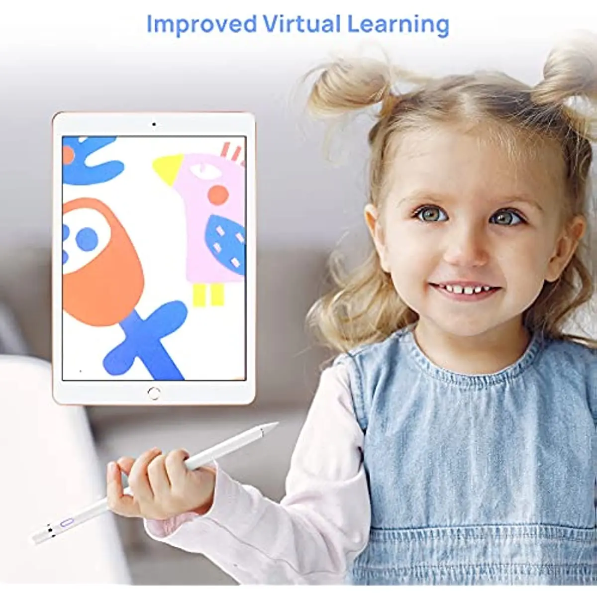 iPad 2/3/4/5/6/7/8 세대 Pro 9.7/10.5/11/12.9 Air 1/2/3/4 Mini 1/2/3/4와 호환되는 Apple Pencil 스타일러스 용 스타일러스 펜