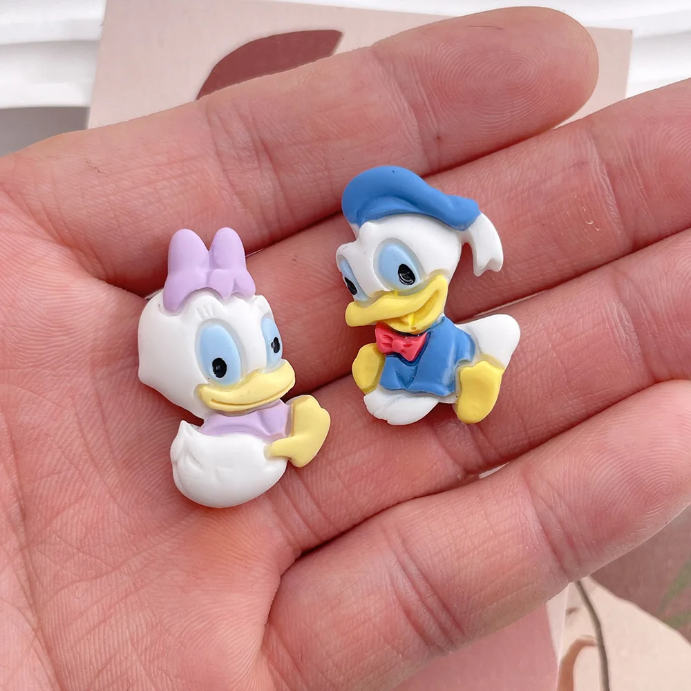 

Resin Kawaii Flatback Donald Duck Cabochons Embellishment DIY Hairpin Phone Case Accessories Scrapbook Craft