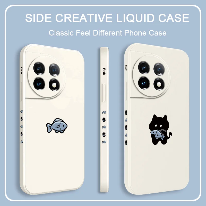 Elegant Liquid Silicone Cat Phone Case - Durable & Stylish Cover