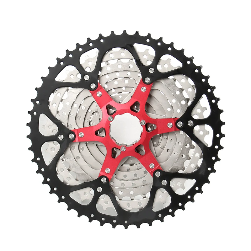 Bicycle Sprocket Gear Bicycle Cassette Bike Freewheel Bike Sprocket Bicycle Parts MTB Bike Cassette 8 9 10 11 12 Speed 11-32/36/40/42/46/50/52T Mountain Bike Freewheel 9V 11V K7 For Shimano